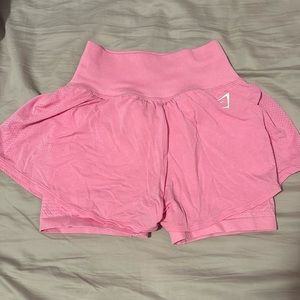 Light pink Gymshark shorts